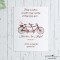 Plakat ślubny Stary rower
