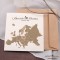 Zaproszenia ślubne Mapa Europy