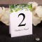 Białe kwiaty Ślubne numerki na stół
