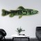 Ryba z lasem Warstwowy obraz 3D