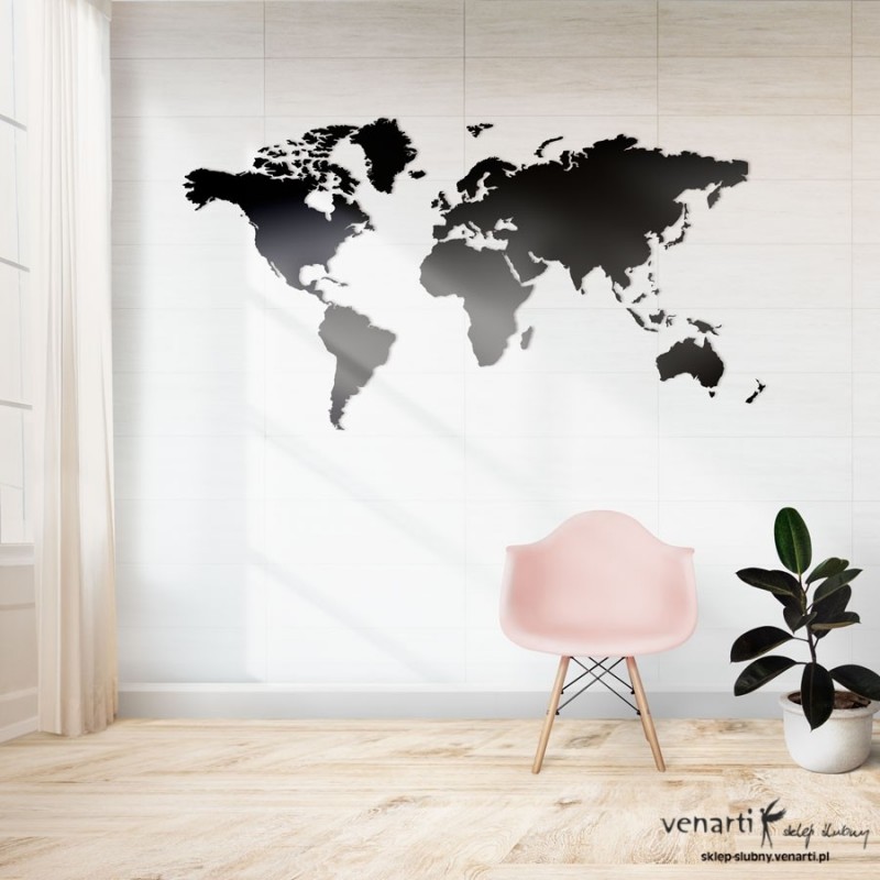 Mapa świata Wycinany obraz na ścianę