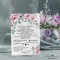 Spotify Szklane zaproszenia dla Rodziców z kwiatami eustoma
