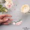 Pudrowe róże Satynowe, akrylowe zaproszenia ślubne ozdobne z pleksi