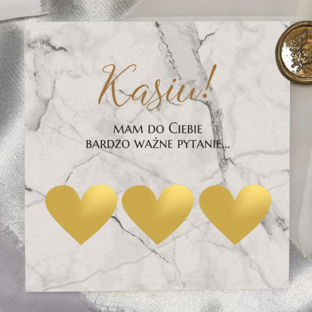 Prośba o Świadkowanie ze Zdrapką | Motyw Marmuru | Elegancja i Styl